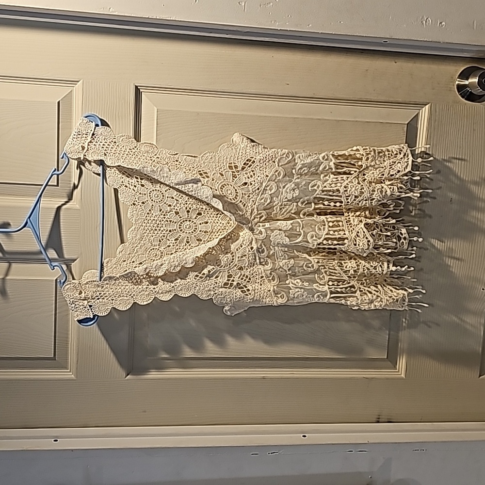 Cream lace blouse